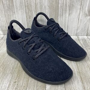 Allbirds Shoes Womens 8 Wool Runner Sneakers Black Lace Up Round Toe Comfort